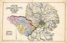 Howard County Outline Map, Baltimore and Howard County 1878